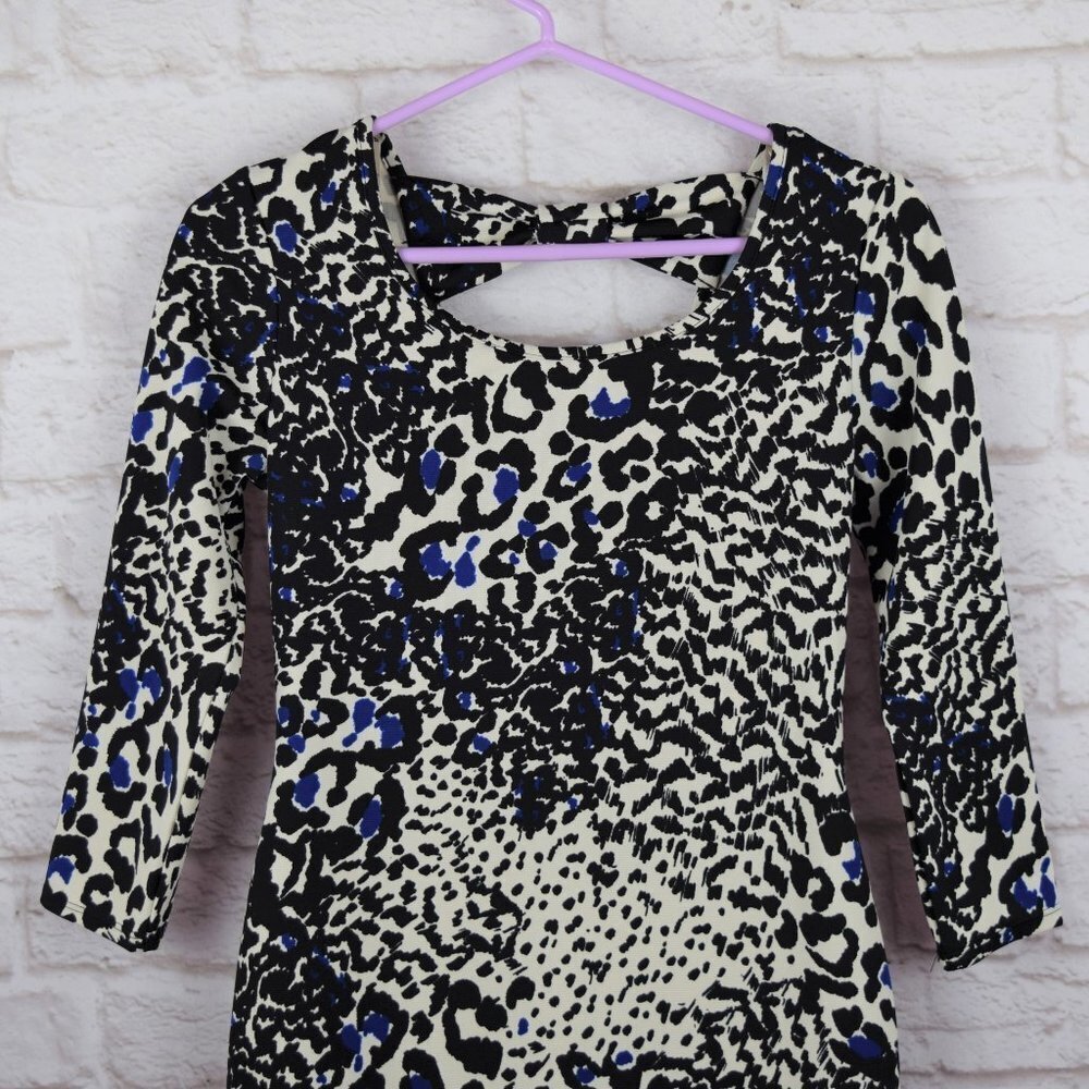 Forever 21 Leopard Animal Print Bodycon Dress S